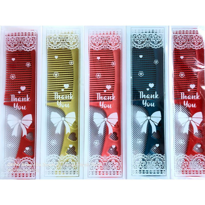 S ( S17 ) SOUVENIR SISIR MINI LUBANG KEMASAN MIKA