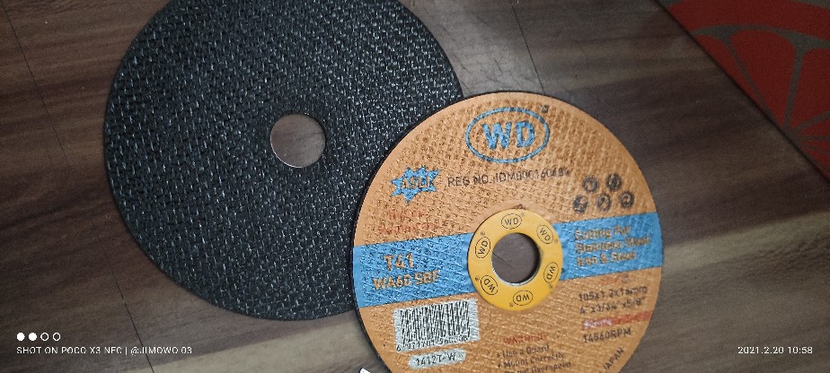 Wd 1 Box Batu Potong 4x1.2mm - Batu Gerinda 4 - Cutting Wheel 4 Inci Original