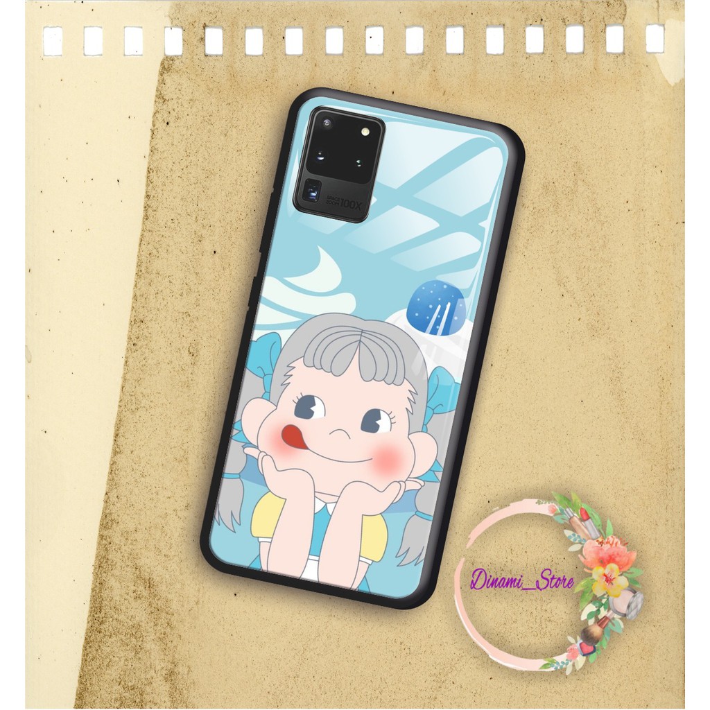 back case glass MILKY PEKO Samsung J2prime G530prime A01 CORE A20 A30 A20s A50 A50s A21s A01 DST1134