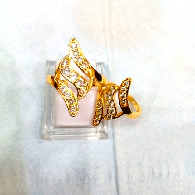 Cincin wanita kapis emas model tribal cincin permata cincin replika emas cincin pengganti emas