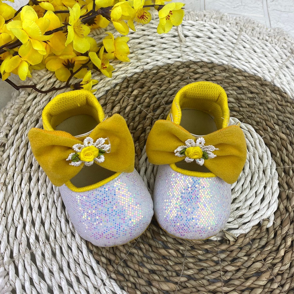 [TAMAN SEPATUKU] SEPATU TRENDY MURAH BAYI PITA ANAK PEREMPUAN 0-12 BULAN XPX02