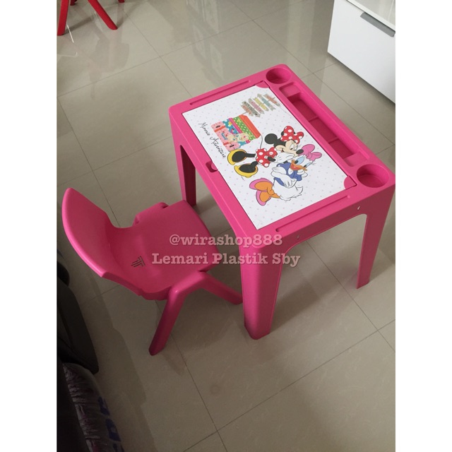 Meja Belajar Disney set utk kiriman luar sby
