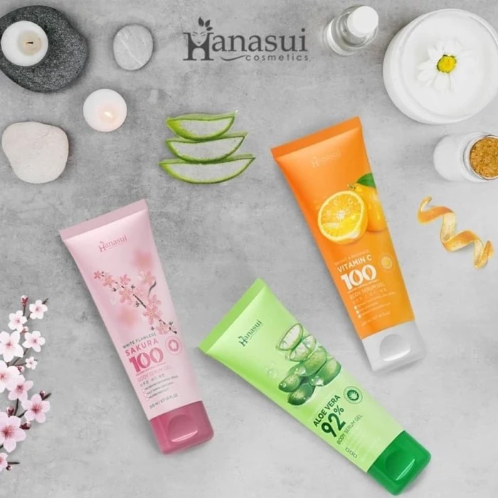 ❤ jselectiv ❤ HANASUI Body Serum Gel - Aloe Vera | Vitamin C | Sakura - Body Lotion HANASUI