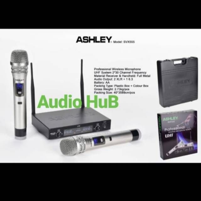 MIC ASHLEY SVX555 MICROPHONE ASHLEY SVX 555 KOPER NEW EDITION