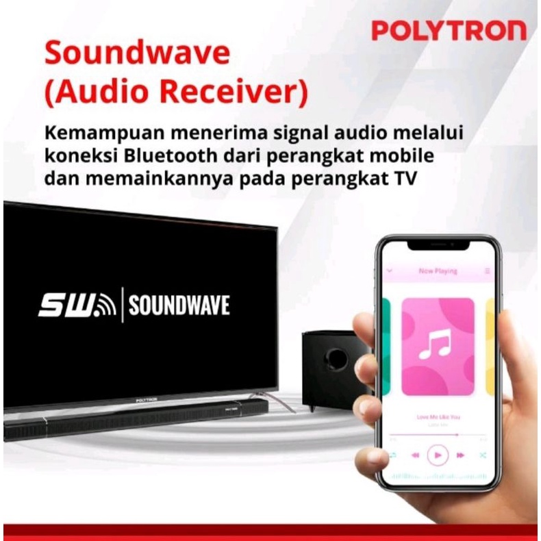 TV POLYTRON 32 Inch DIGITAL CINEMAX SOUNDBAR PLD-32BV1558 CINEMAX SOUNDBAR (LUAR Medan)