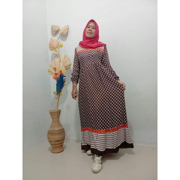 GAMIS GUCCI BAHAN RAYON PREMIUM / BUSUI FRIENDLY / GAMIS MENYUSUI / GAMIS MOTIF GUCCI