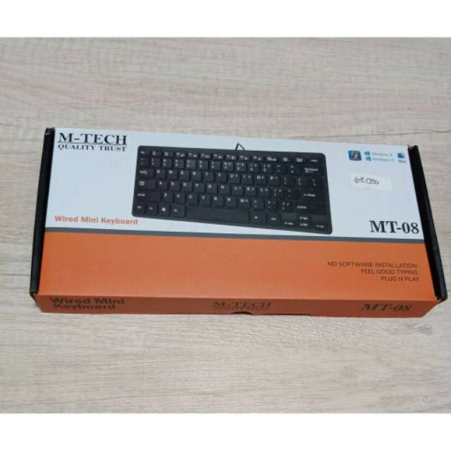 Keyboard Mini Usb M-tech MT-08 Slim - Hitam