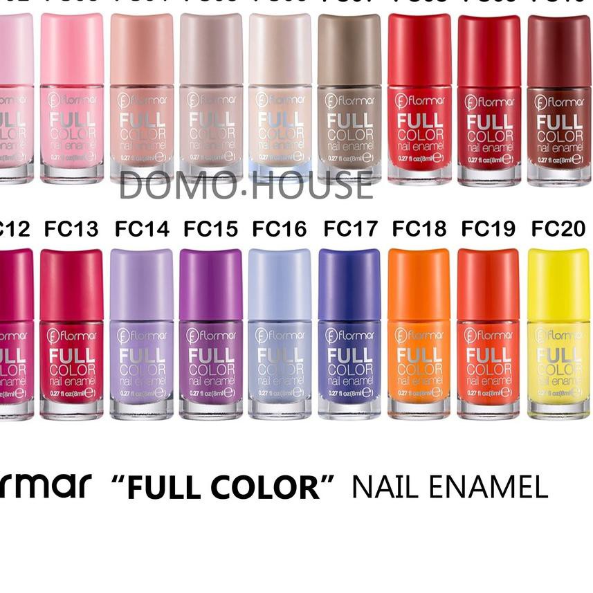 GFH45✢ FLORMAR FULL COLOR NAIL ENAMEL / KUTEK FLORMAR NAIL POLISH TERBAIK