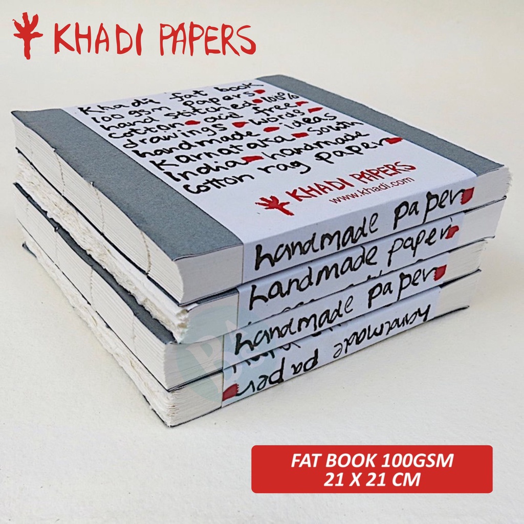 

Khadi Sketch Book - Fat Book / 100gsm (21 x 21cm)