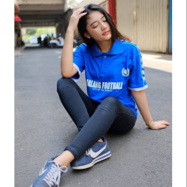 Kaos polo casual malang football