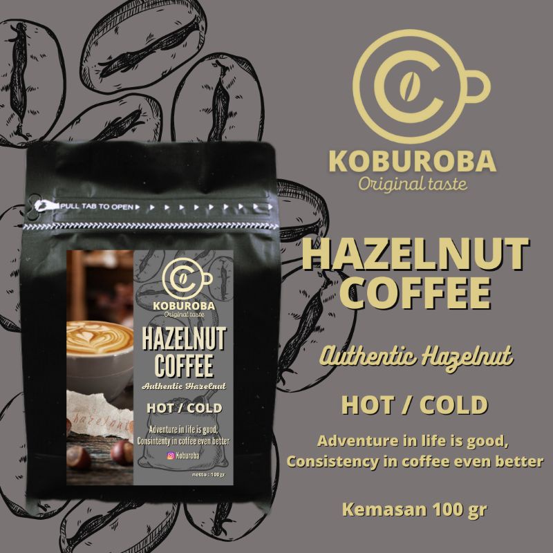 

Koburoba Coffee Hazelnut / Kopi Hazelnut