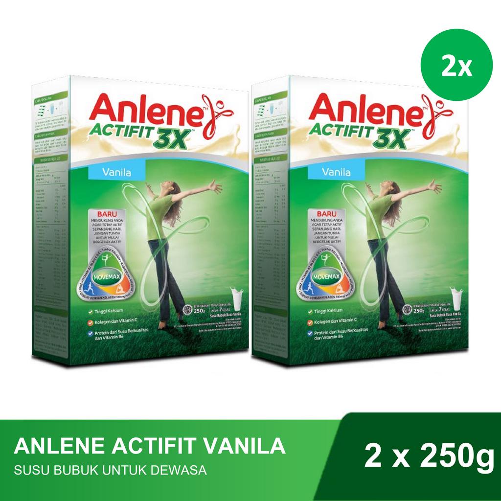 

Anlene Actifit Vanilla - Susu Bubuk 250 gr - 2 Pcs