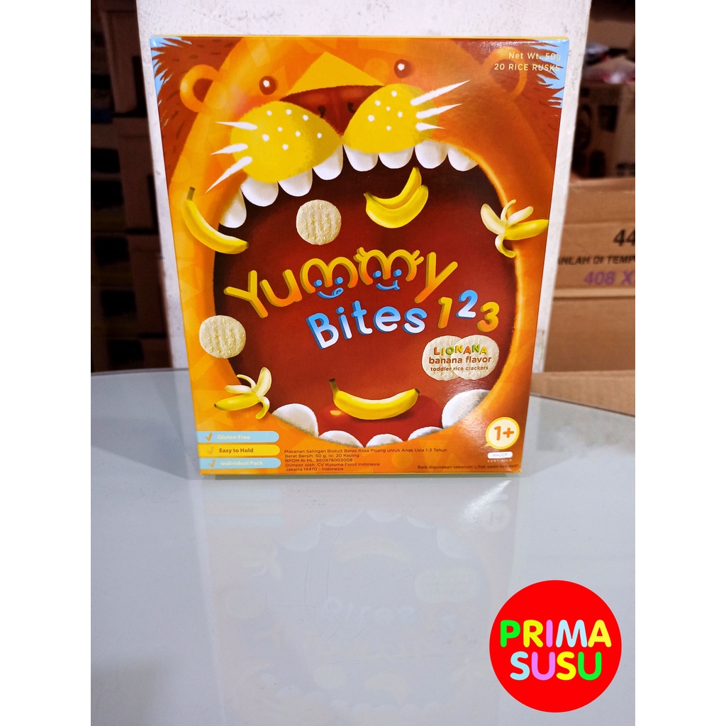 Yummy Bites 123 Toddler Rice Crackers Banana 50 GR