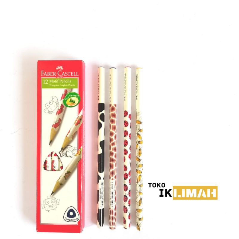 

FABER-CASTELL Pencil 2B Animal/Sea / Pensil Kayu Motif (1 Pcs)