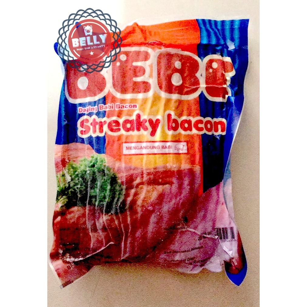 

BACON BABI - SM (Pork Bacon Aroma/ Daging Babi Asap) - FROZEN FOOD