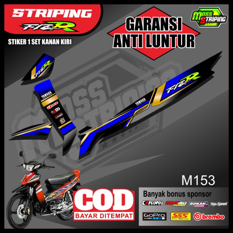 Stiker Striping Fiz R , FizR , Fizr , Fiz r - Sticker Fiz R Variasi skotlite scotlite motor