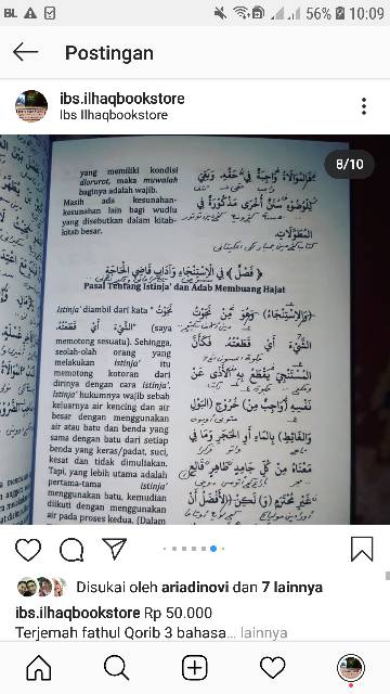 Fathul qorib 3 bahasa 2 jilid harga 50.000