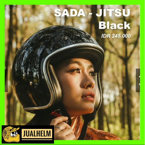 Helm Retro SADA Jitsu ( Helm Classic / Helm Klasik / Helm Vespa / Helm Bogo )