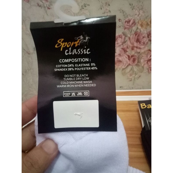 Kaos kaki olahraga putih polos merk barbels / kaos kaki barbels sport unisex / kaos kaki sport hitam