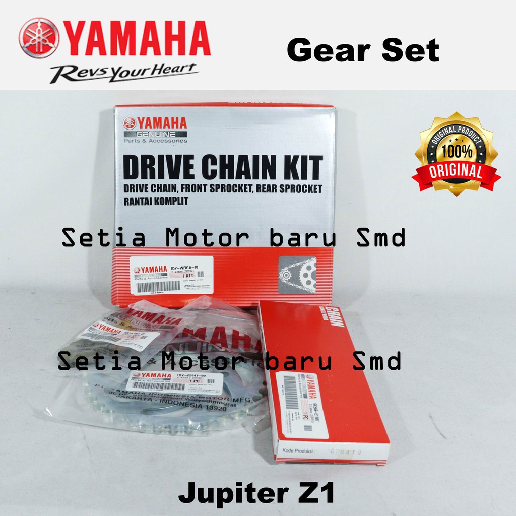 Yamaha Gear Gir Rantai Set Motor Jupiter Z1 Asli Yamaha