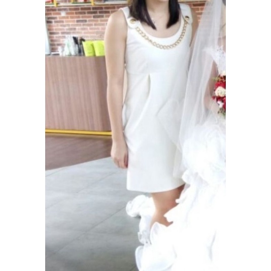 preloved michael kors white dress