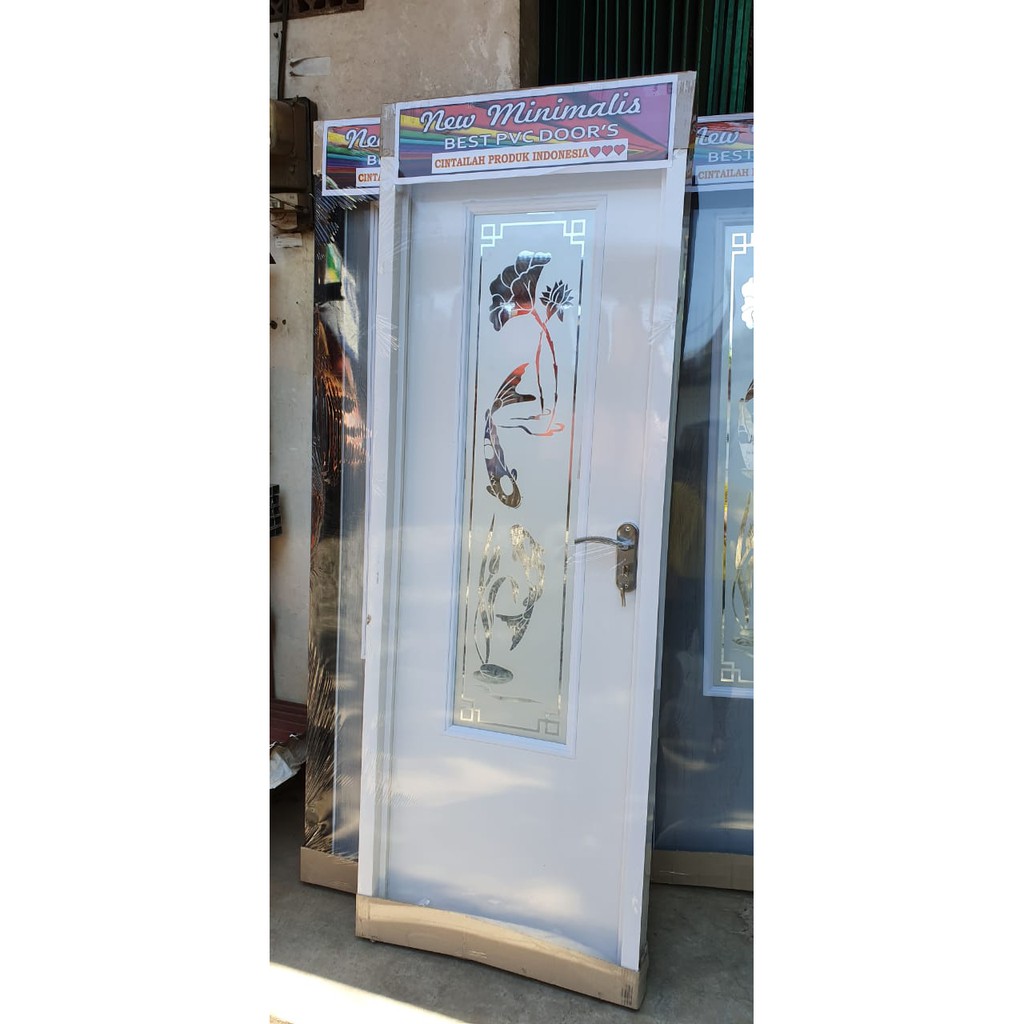  Pintu  Kamar  Mandi  PVC  Tebal Cermin Lebar  Cristal Engkol 