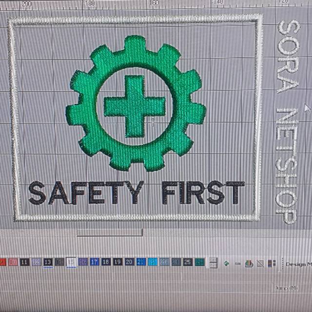 

Safety First File Desain Bordir / Wilcom Embroidery Design File