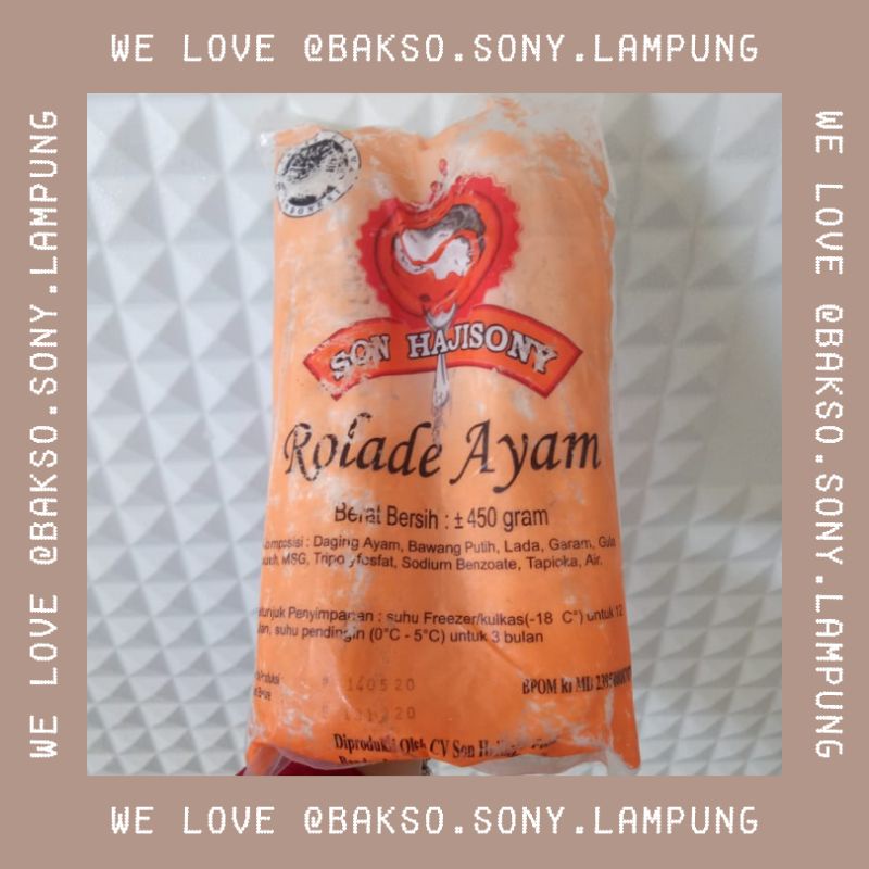 

TERMURAH | Rolade Ayam Son Hajisony Lampung
