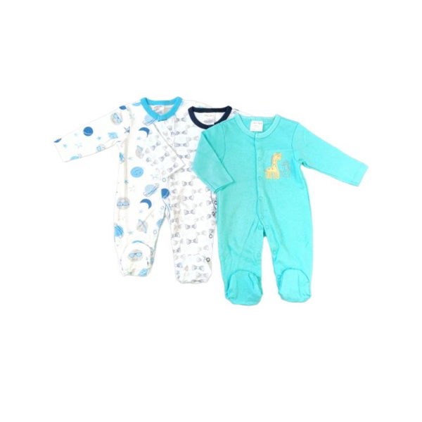 BABY K2 - Baby Sleepsuit Isi 3 Pcs Motif Random Import