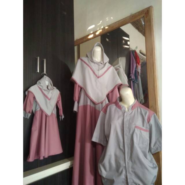 Gamis couple set hijab Toyobo
