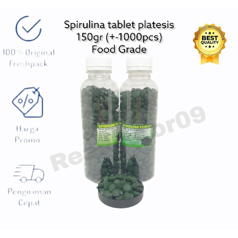 Spirulina Tablet Food Grade / Spirulina Platensis Tablet 150 gr netto