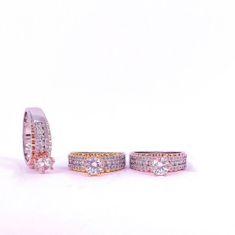 cincin roxe kode 189 bronze replika berlian lapis emas