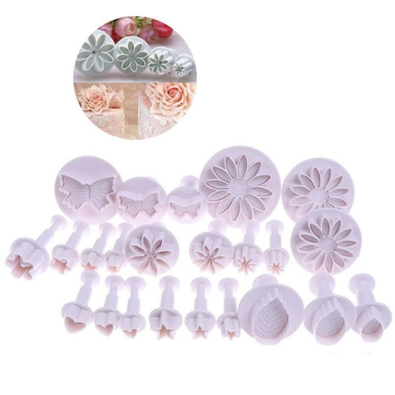 Cutter Plunger Bunga / Fondant cutter flower /Cetakan fondant bunga /cetakan kelopak bunga