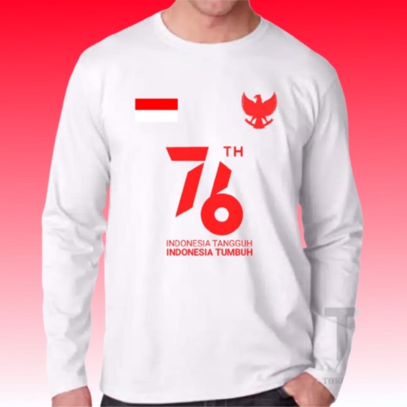 Kaos baju kemerdekaan 76 Hut RI Ke 76 original