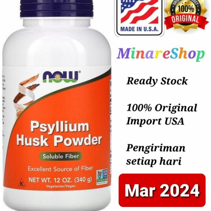 

Now Foods Usa Psyllium Husk Powder, 12 Oz (340 G) Asli