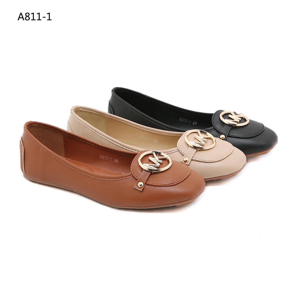 Logo Ballerinas Flat Shoes #A811-1