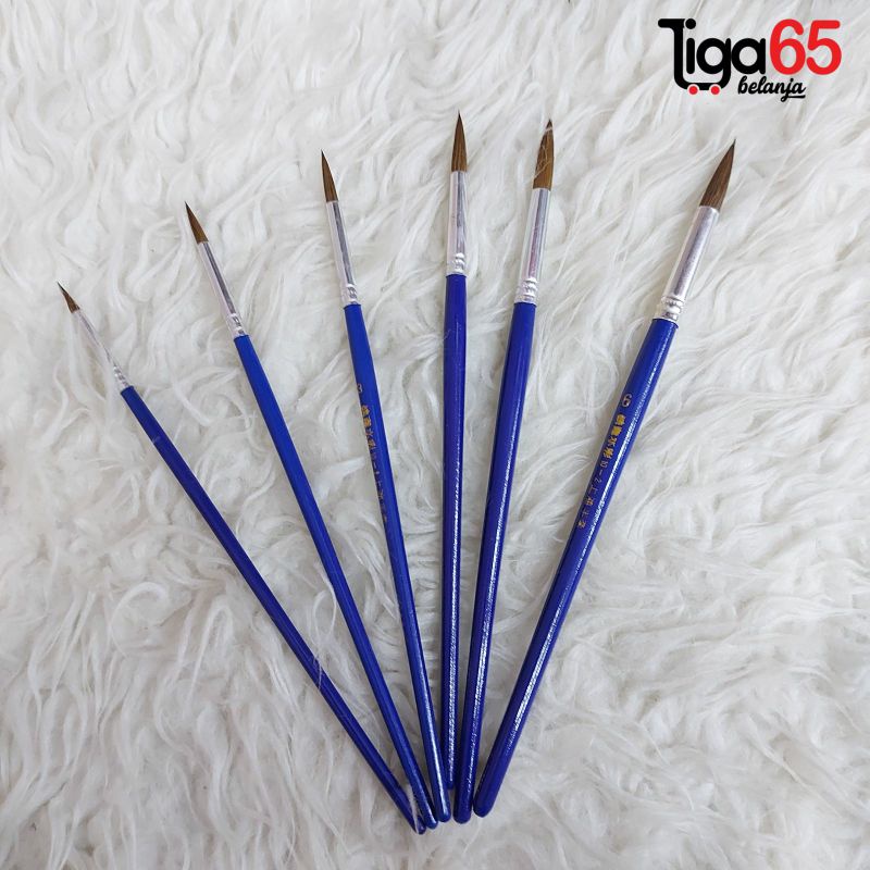 365 Kuas Lukis / Paint Brush / Pipih Flat Bulat / Round B-5 / Kuas B-5