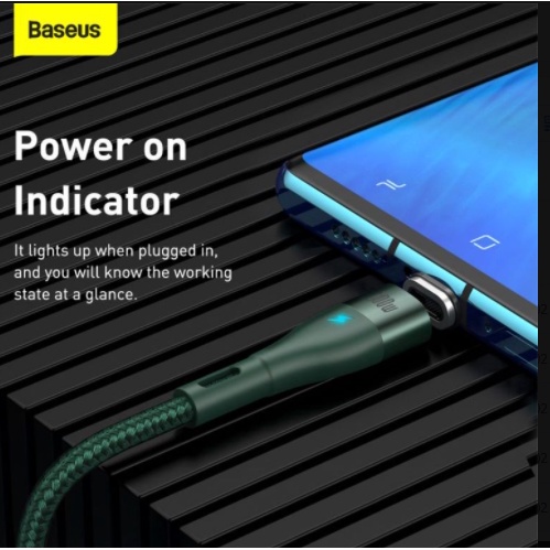 Baseus Kabel Charger Magnetic USB Type C 100W 1.5 Meter - CATXC-Q06 - Green