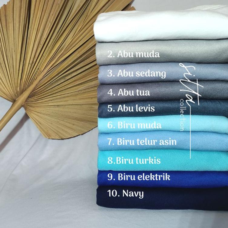 Harga Bersahabat (PART.2) Hijab Jilbab Instan Pet Antem Bahan Kaos Khadijah Polos Size L Ori By Sitt