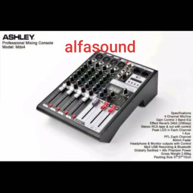 MIXER ASHLEY MDX4 ORIGINAL 4 CHANNEL MDX 4