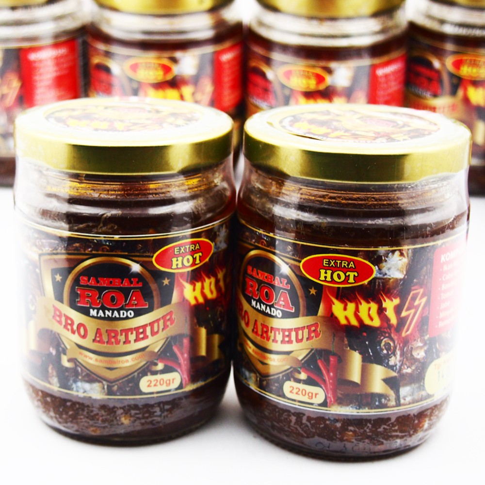 

EXTRA HOT | SAMBAL ROA BRO ARTHUR 220GR | PROMO