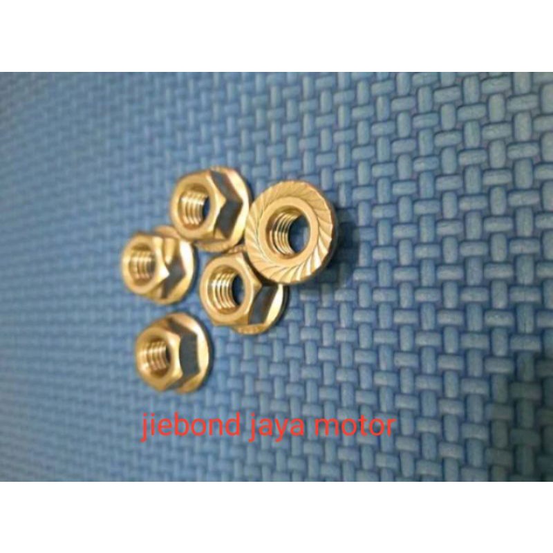 mur/baut topi drat 12 / mur PNP knalpot yamaha matic  mio,j,nmax,aerox dll