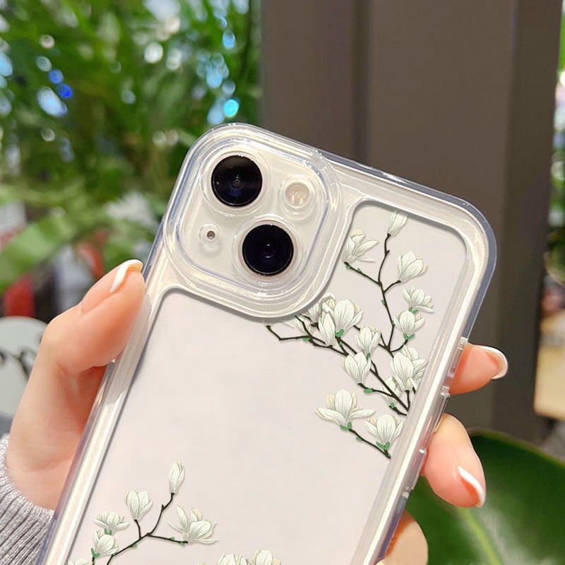 Case Bahan Akrilik TPU Transparan Tahan Banting Untuk iPhone 11 13 12 14 Pro Max XS Max XR X 8 Plus 7 Plus SE 2020 2022