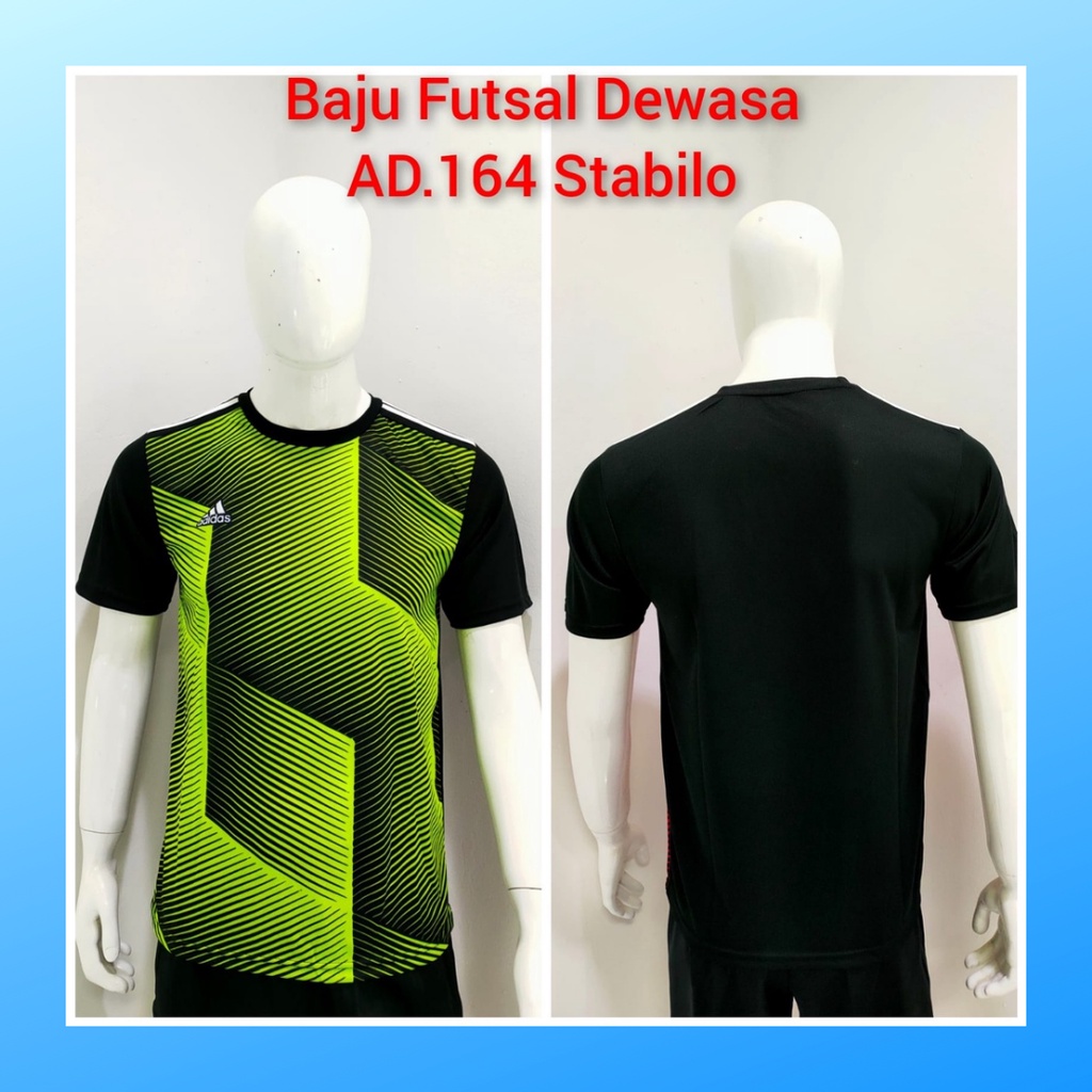 Kaos sepak bola pria jersey soccer club baju atasan wanita dewasa t-shirt seragam jersy outfit klub olahraga kostum jarsey futsal pakaian oblong sports suit apparel AD164 stabilo