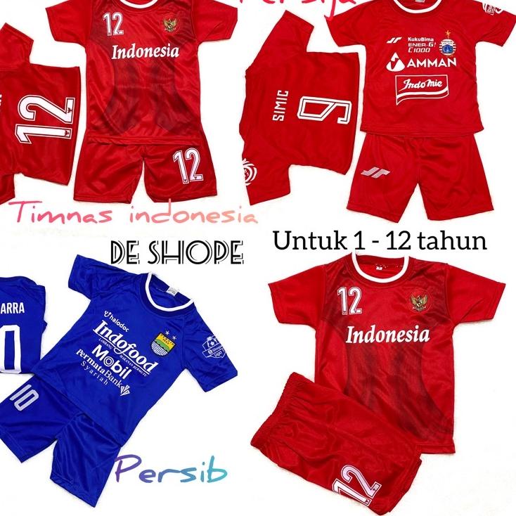 Original % COD / SETELAN BAJU BOLA TIMNAS INDONESIA / SETELAN BAJU BOLA ANAK / BAJU BOLA ANAK  / KAO