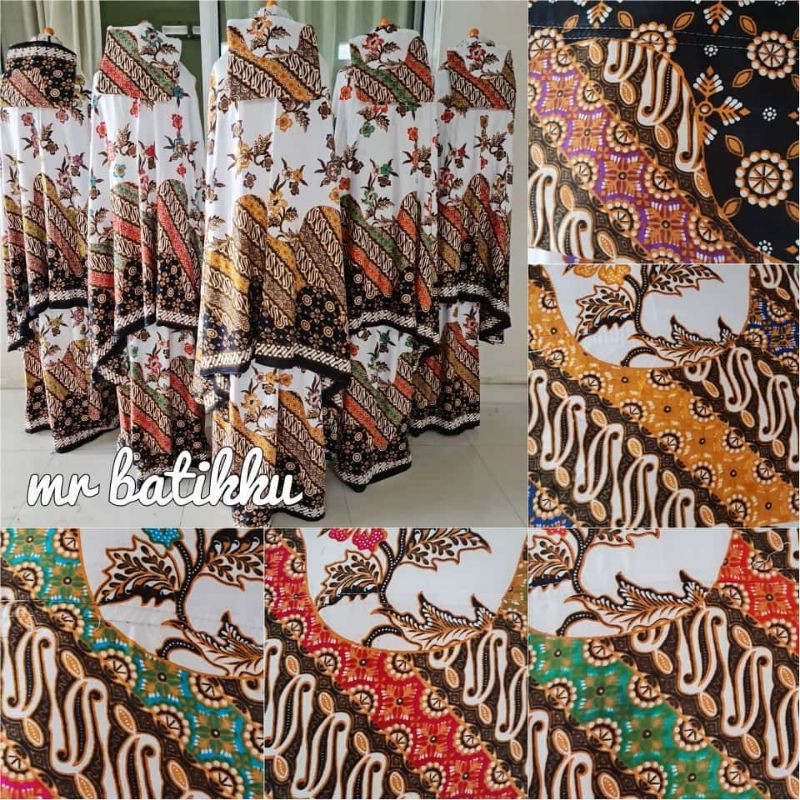 (SERI / GROSIR) Mukena Bali Macam - Macam Batik Sogan