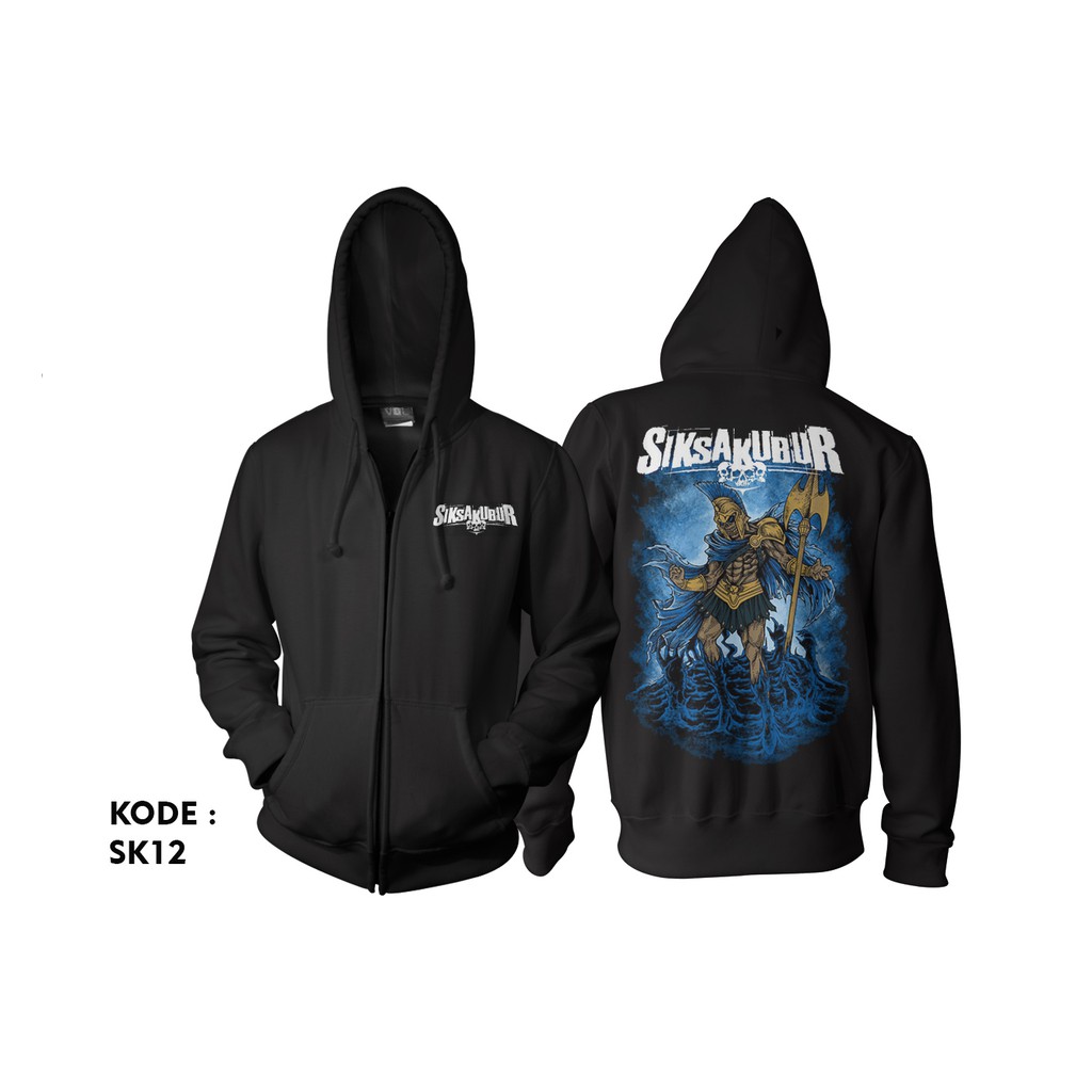 Jaket siksa kubur band / zipper hoodie siksa kubur sk12