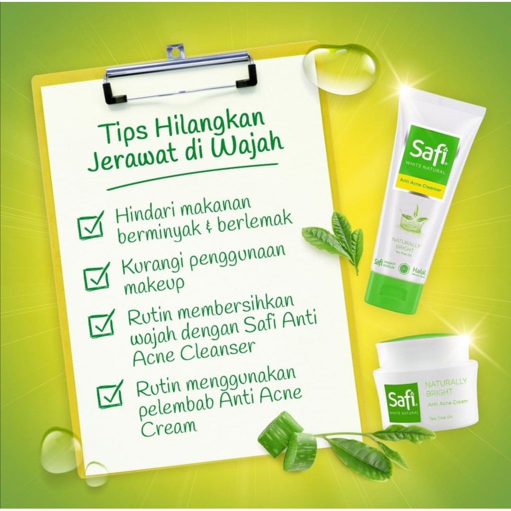 harga safi white natural anti acne cream