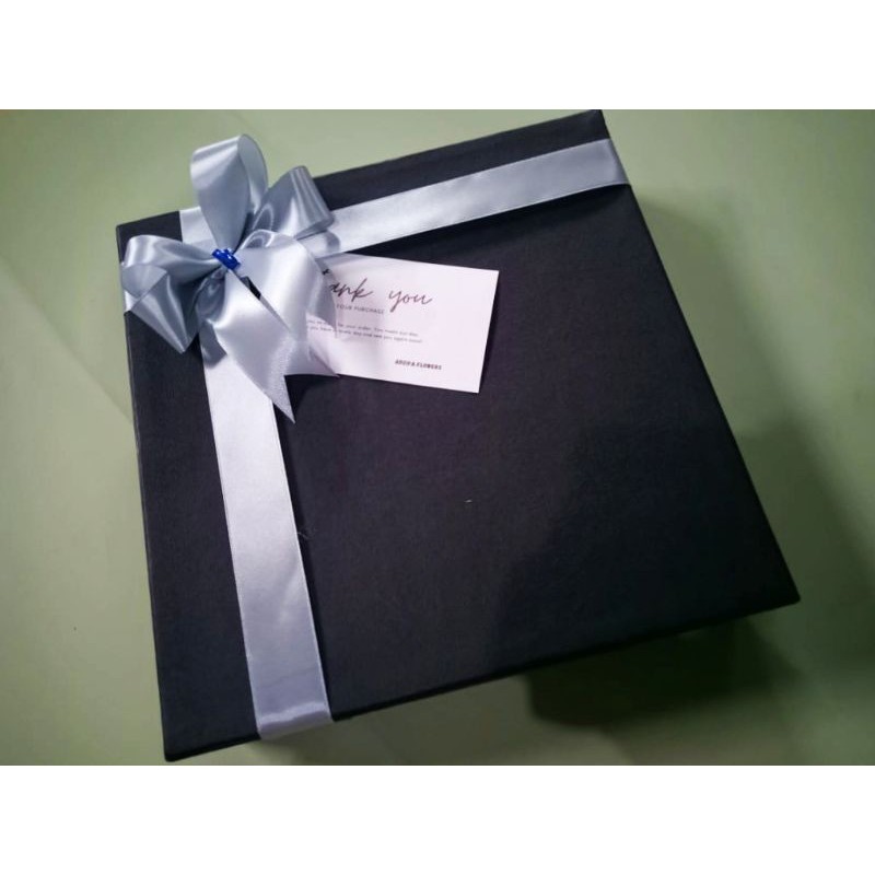 

Gift Box Hitam FREE Pita | Kotak Kado HardBox Hitam