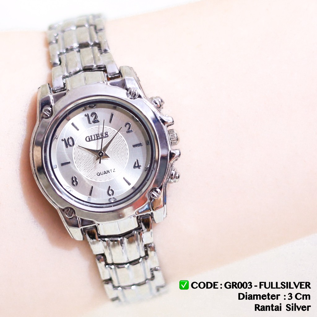 Jam tangan rantai wanita glamourr fashion FREE baterai cadangan import DR002